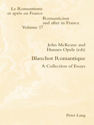 cover image of Blanchot Romantique